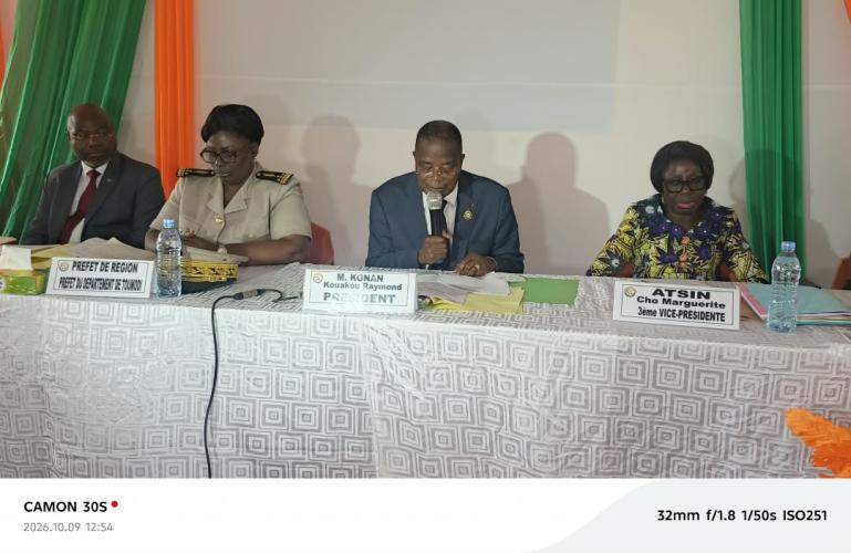 Côte d’Ivoire : Conseil Régional du Bélier /La 3ème session de l'année 2026 s'est tenue à Molonou-Nanafouès avec l’adoption du budget prévisionnel de 2027 en hausse d’environ de 2 milliards 